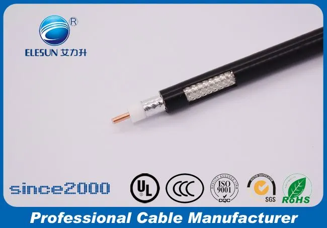 Combo kabel med strøm DC koaksial 75 ohm kompositt CCTV kabel UL Siamense Rg59